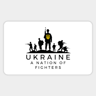 Ukraine A Nation of Fighters Magnet